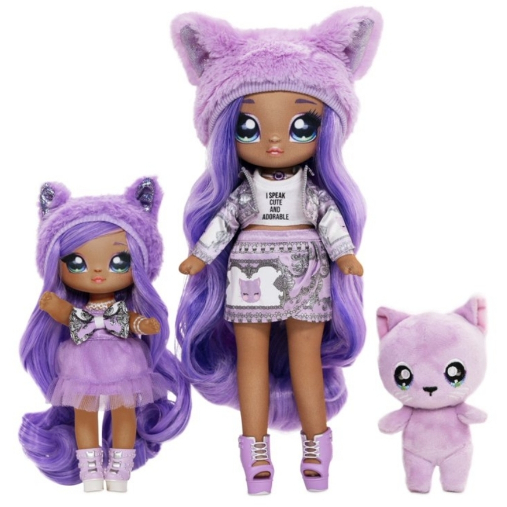 Na! Na! Na! Surprise Lavender Kitty Long Hair Doll Playset
